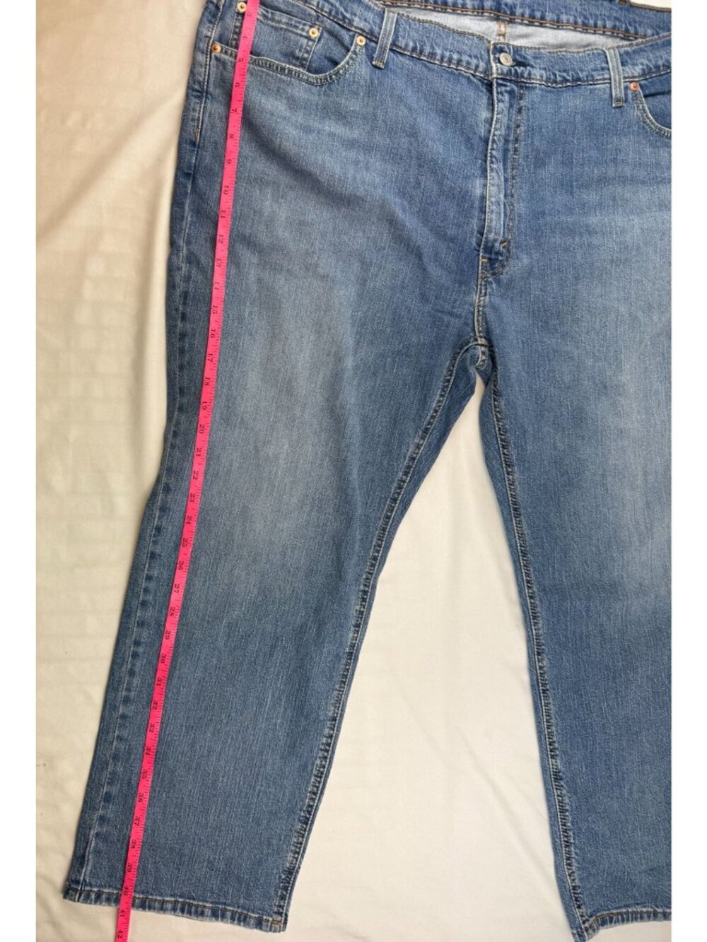 NWT Levis 541 Athletic Taper Blue Jeans Men’s size 50x29 Stretch Light Wash - Picture 12 of 14